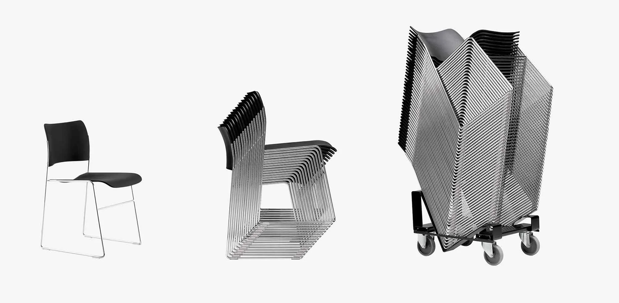 40 40/4 chairs stack to 4 feet