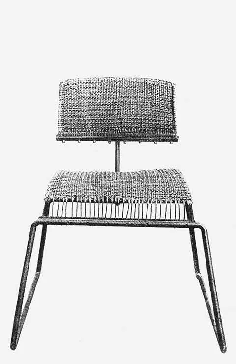 David Rowland 1950 magic carpet chair front cropped