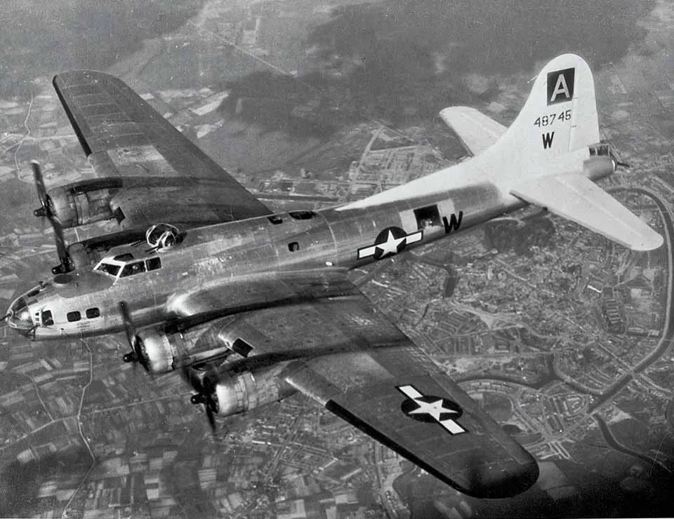 David Rowland Life 1945 Big Square A B-17 bomber