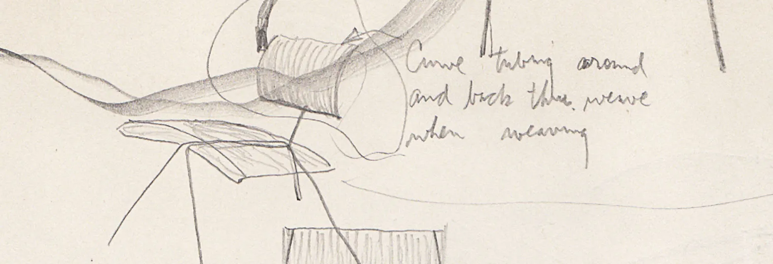 David Rowland chair design sketch 2