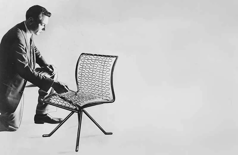 David Rowland 1952 transparent chair side