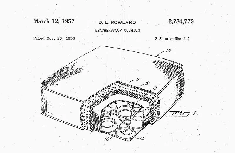 David Rowland 1953 drain dry cushion fig 1